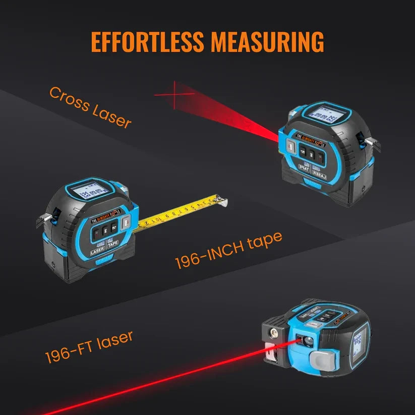 🛠️3 in 1 Laser Tape Measure 📏