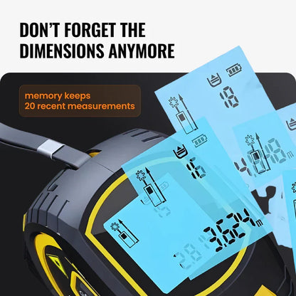 🛠️3 in 1 Laser Tape Measure 📏